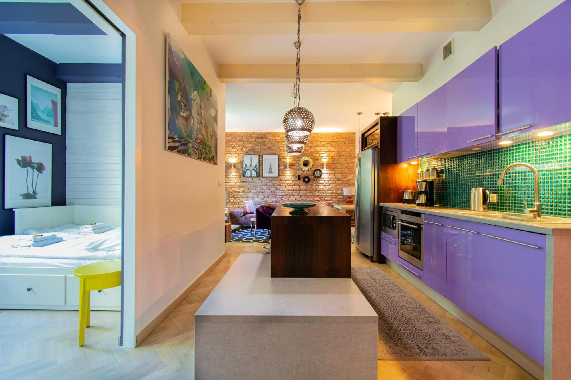 Spacious 3Br Apartment With Ac In Living Room, 2 Balconies كراكوفيا المظهر الخارجي الصورة